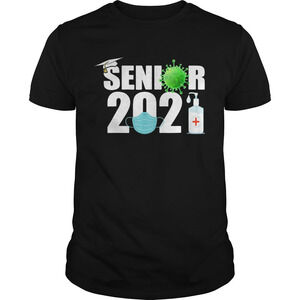 Senior 2020 Mask Hand Sandtinizer Corona Virus Shirt